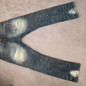 Cult Of Personality Hagen Relaxed Japanese Selvedge Jeans Size 38x34